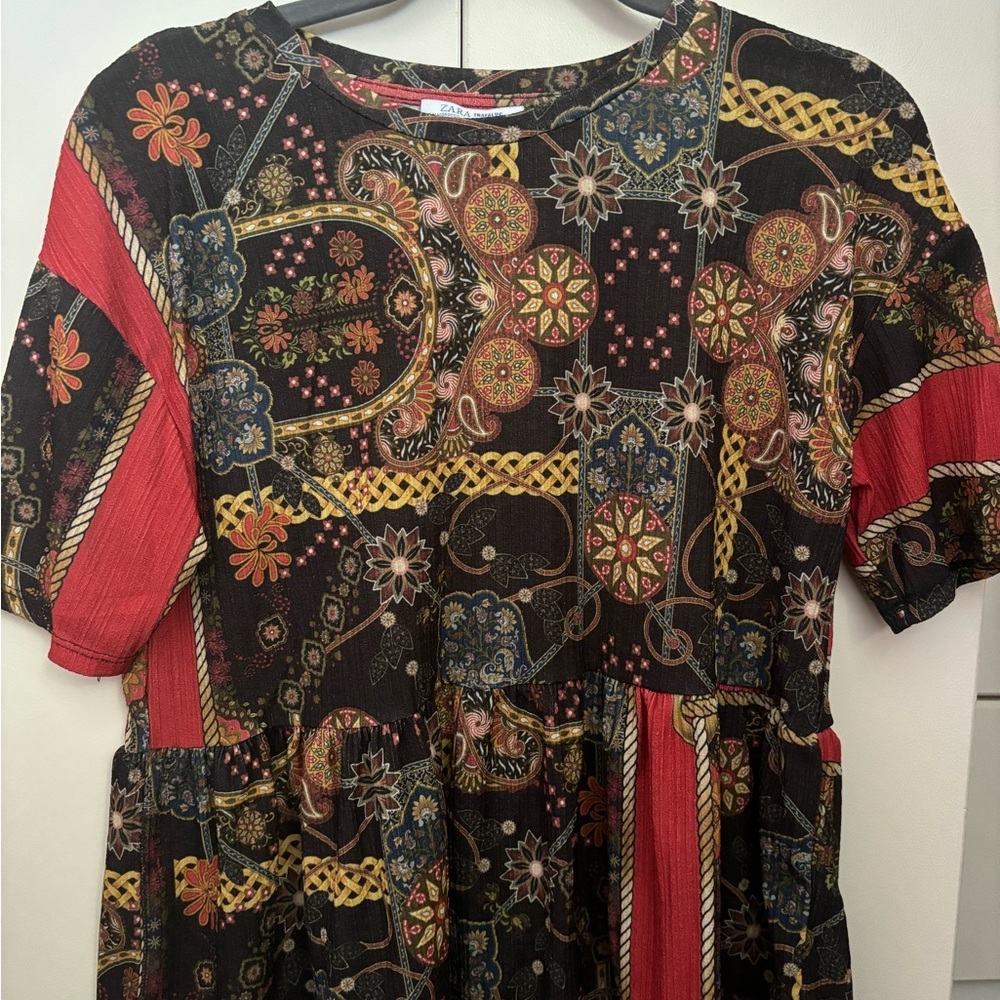 Bohemian Floral Patchwork Dress